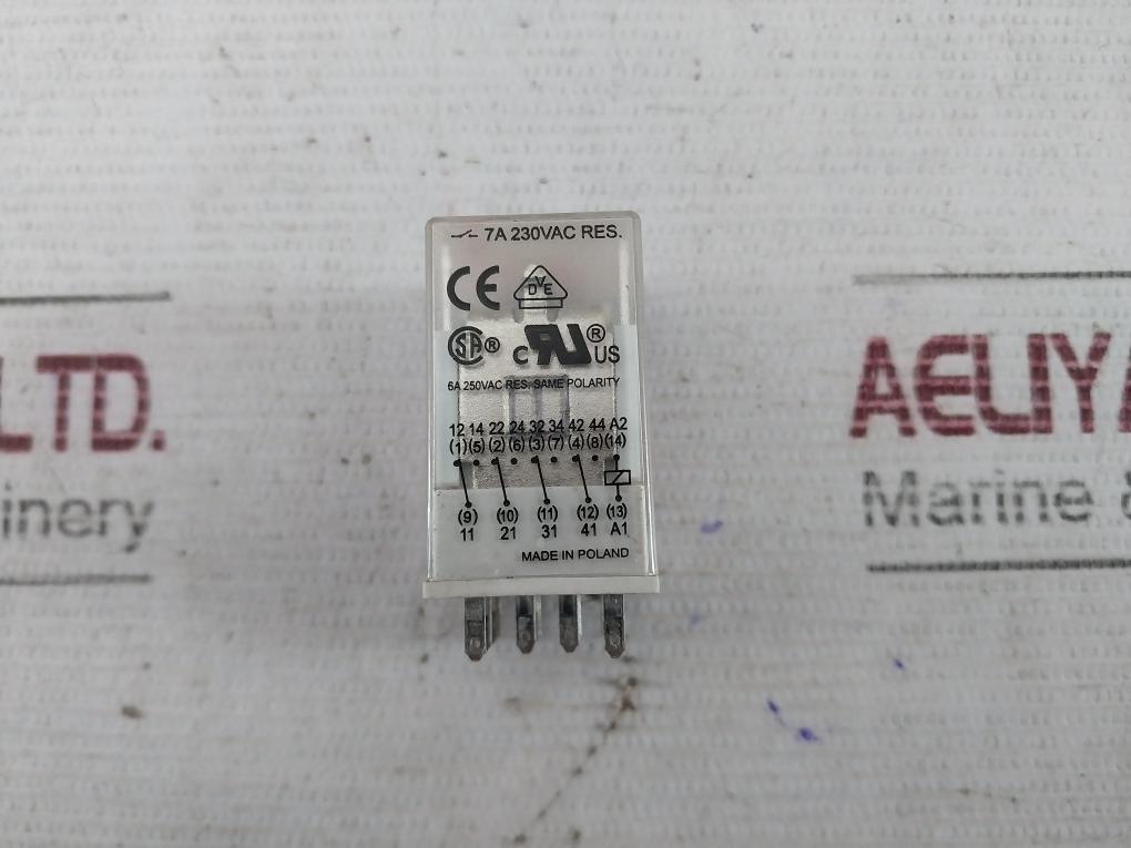 Relpol R4N-2014-23-5230-wt Industrial Plug In Relay Gzt4 6A 300Vac 250V