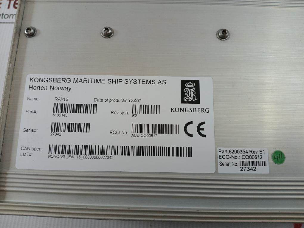 Remote-Analog-Input-Module-Rev-E1-Kongsberg-Rai-16-8100148-7