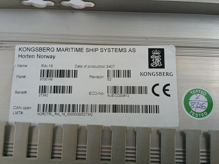 Remote-Analog-Input-Module-Rev-E1-Kongsberg-Rai-16-8100148-8