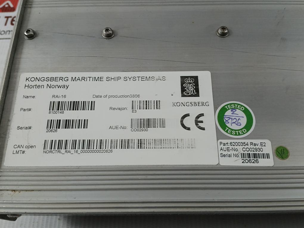 Remote-Analogue-I-O-Module-8100148-6200354-Rev-E2-Ha451671A2-Kongsberg-Rai-16-209907-11