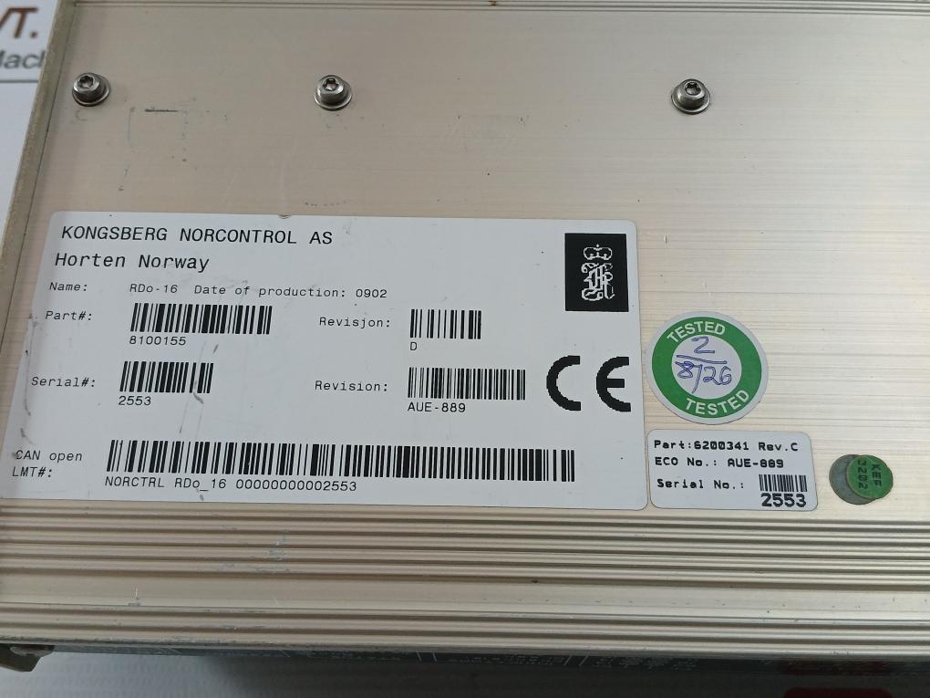 Remote-Digital-Output-Module-RDO-16-Kongsberg-Rev-D-8100155-6200341-209967-10