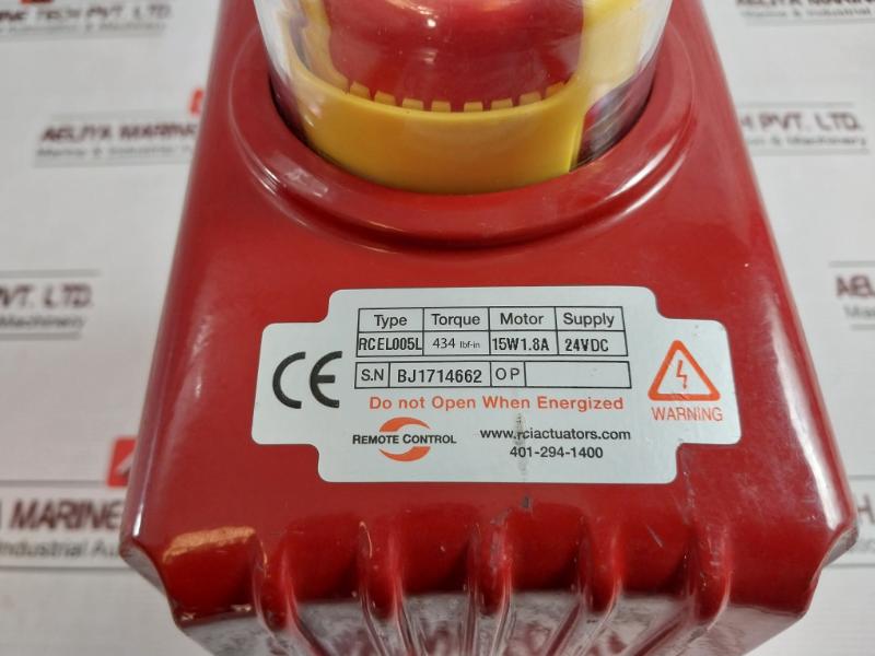 Remote Control Rcel005L Actuator Machine Part 434Lbf-in Motor: 15W 1.8A 24Vdc