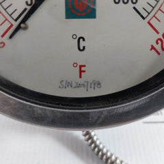 Remote Reading Temperature Gauge United Instrument 50-650˚C Sku:199833