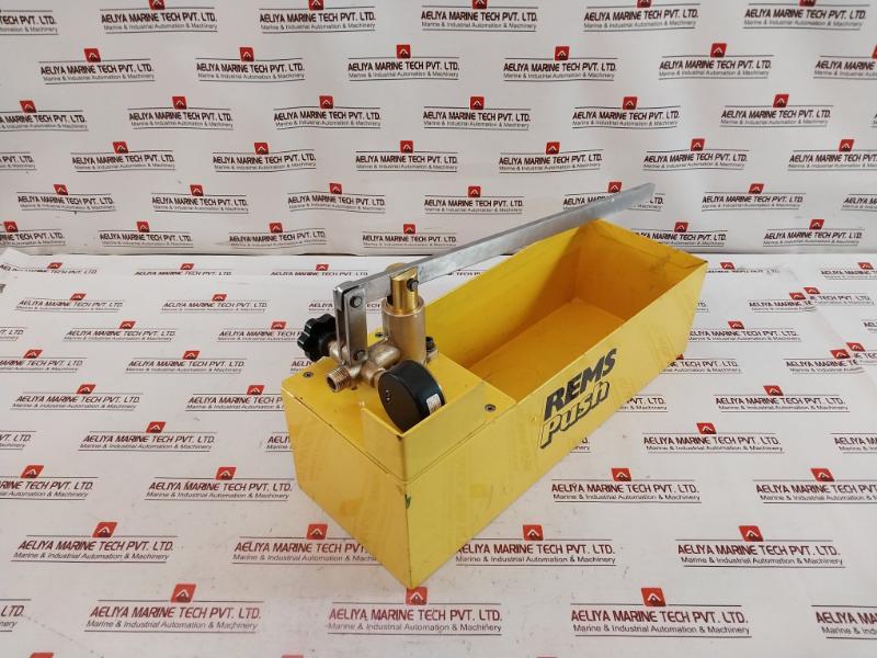 Rems Push Hand Pressure Testing Pump 0-860 Psi 0-60 Bar Cl. 1.6 En 837