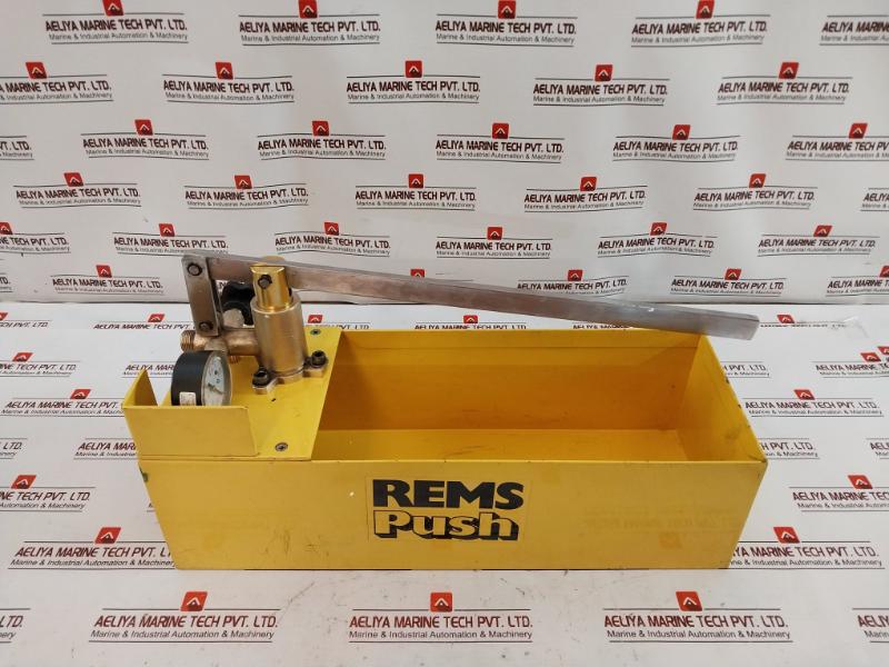 Rems Push Hand Pressure Testing Pump 0-860 Psi 0-60 Bar Cl. 1.6 En 837