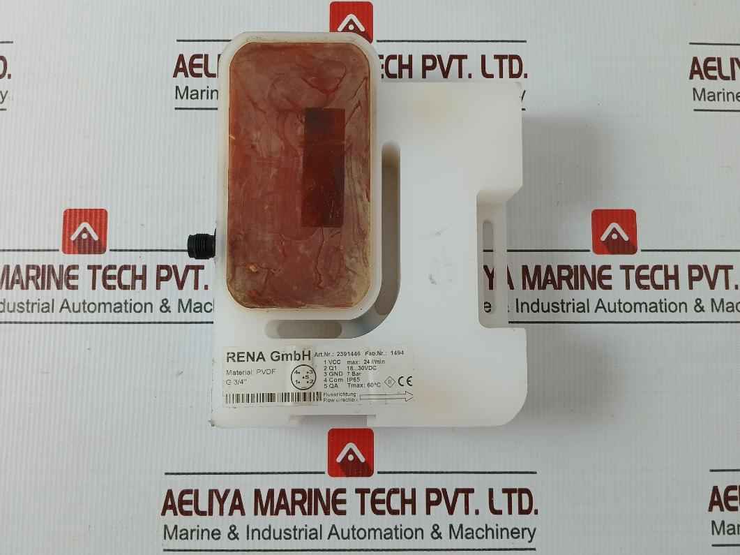 Rena 2391446 Flow Sensor Pvdf 24Vdc 7Bar Ip65 24L/Min