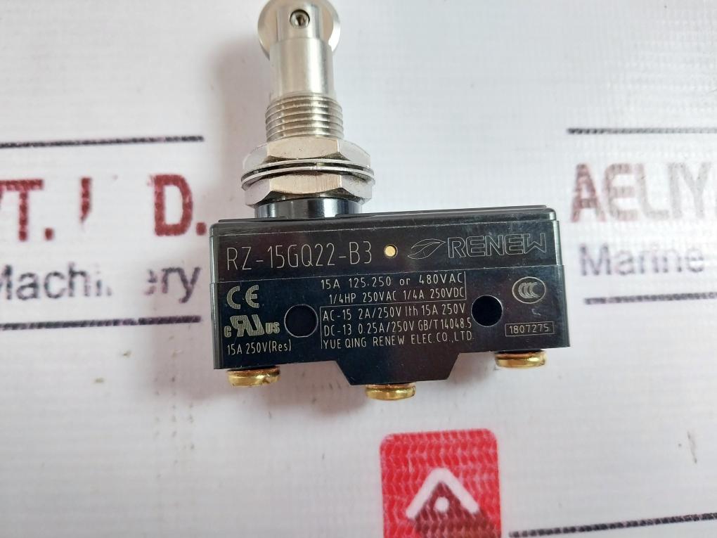 Renew Rz-15gq22-b3 Plunger Micro Switch