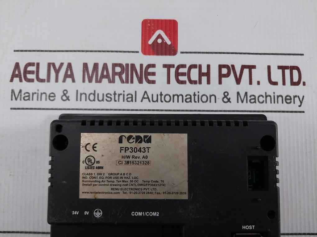 Renu Electronics Fp3043T Hmi Display Panel 24V Ci 2815321328 (Not Working)