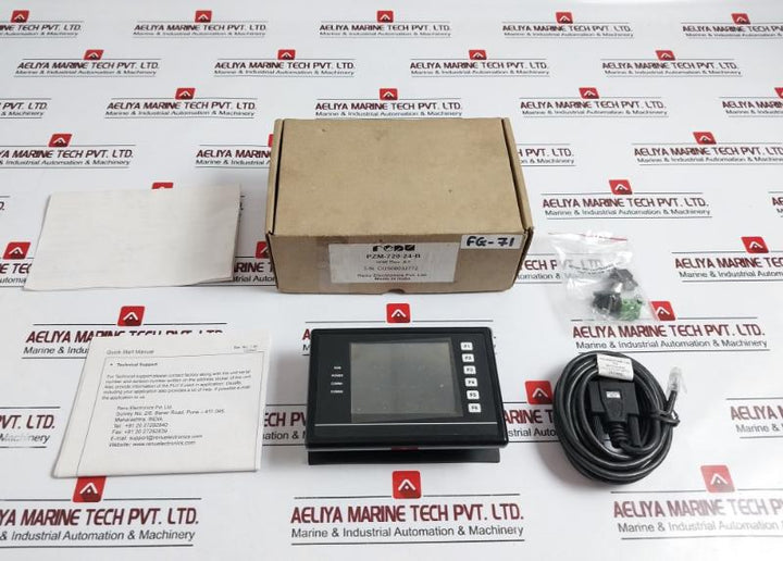 Renu Electronics Pzm-720-24-b Operator Interface Panel W/ Mounting Hardware Set