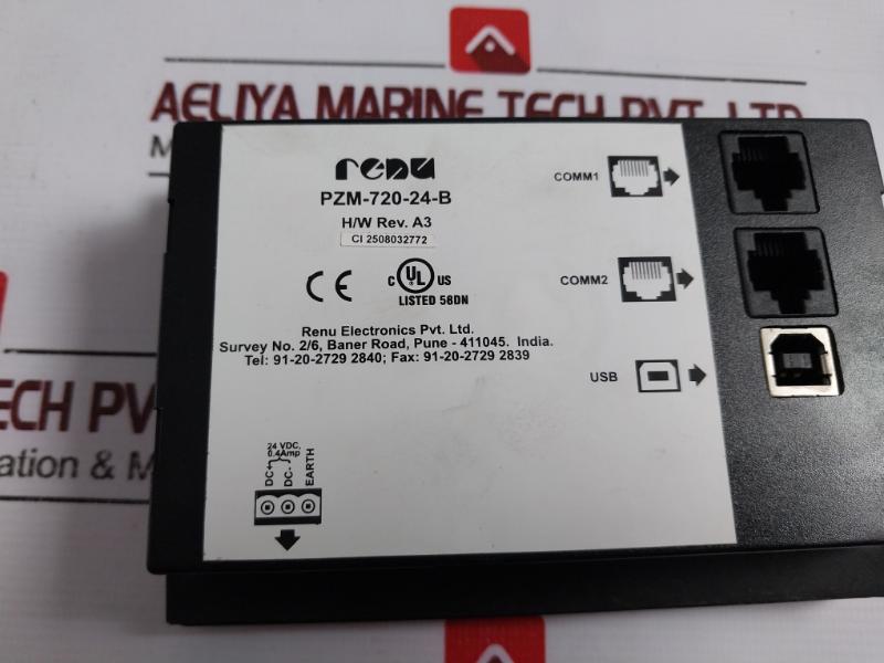 Renu Electronics Pzm-720-24-b Operator Interface Panel W/ Mounting Hardware Set