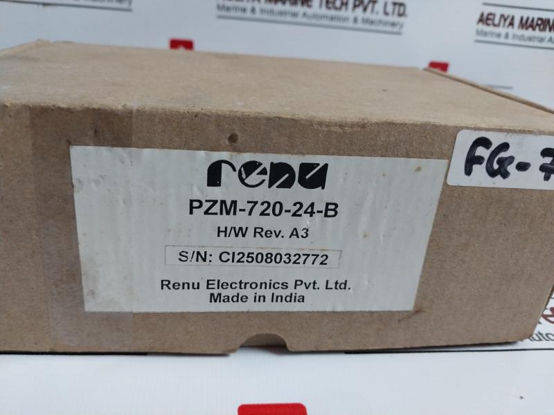 Renu Electronics Pzm-720-24-b Operator Interface Panel W/ Mounting Hardware Set