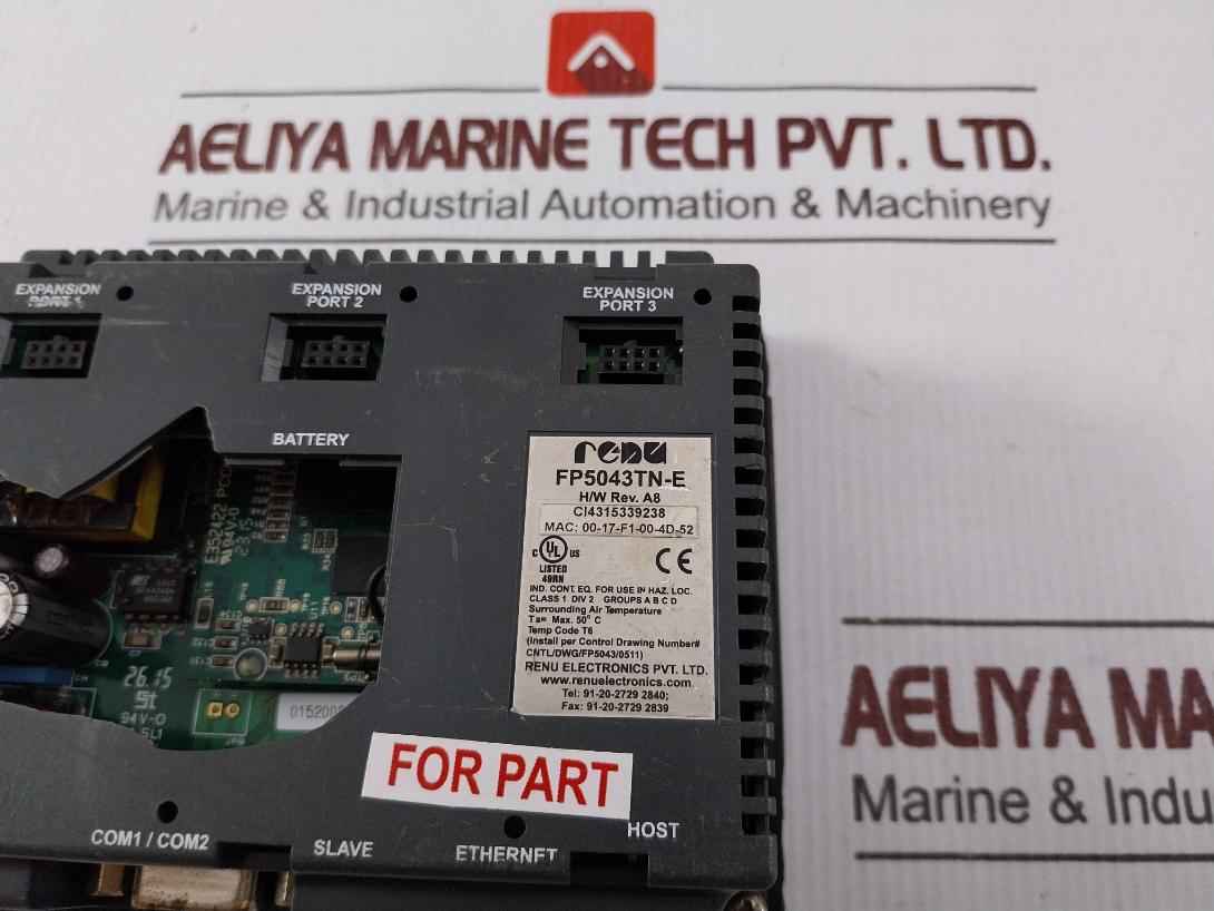 Renu Fp5043Tn-e Plc Touch Flexi Panel 00-17-f1-00-4D-52 (Not Working)