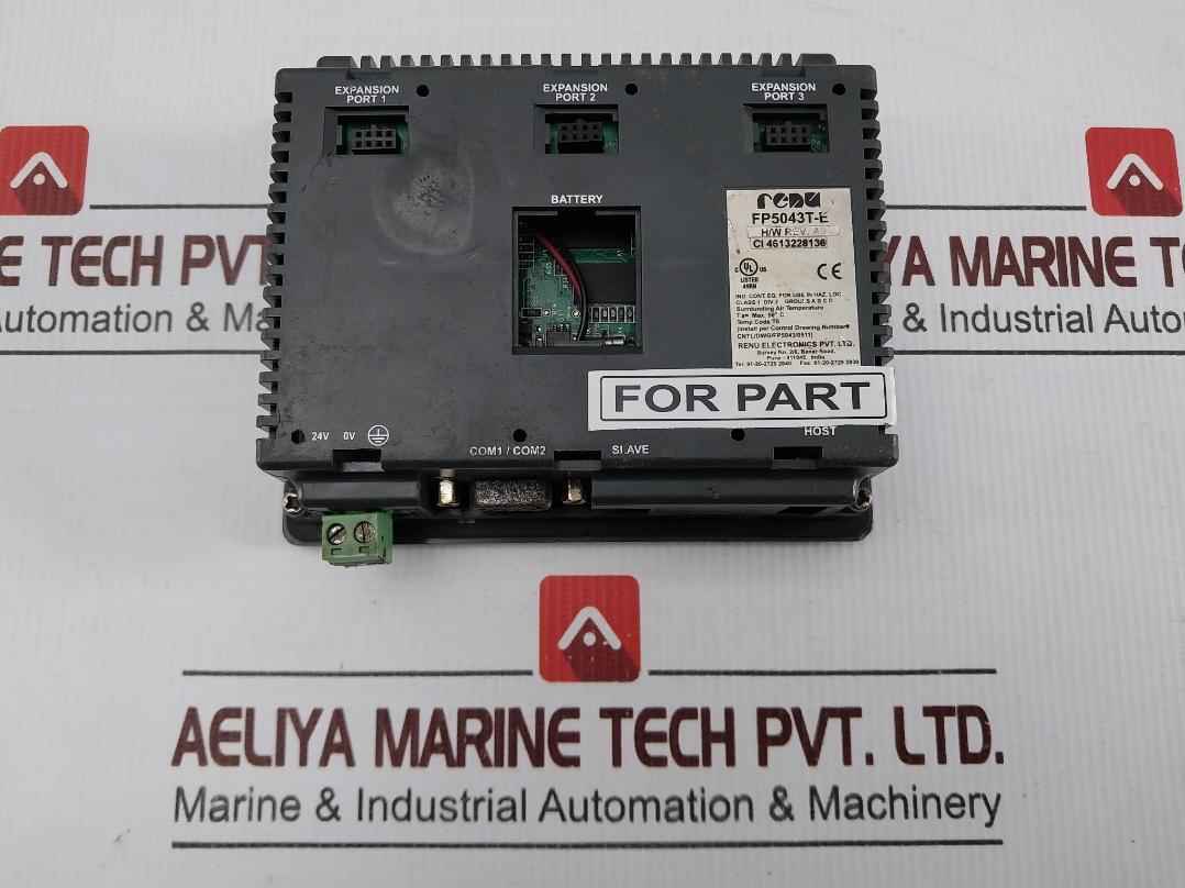 Renu Fp5043t-e Hmi Touch Panel Ci 4613228136 H/w Rev: A9