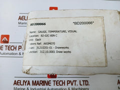 Reotemp -40 To 160°c Temperature Gauge -50 To 300°f