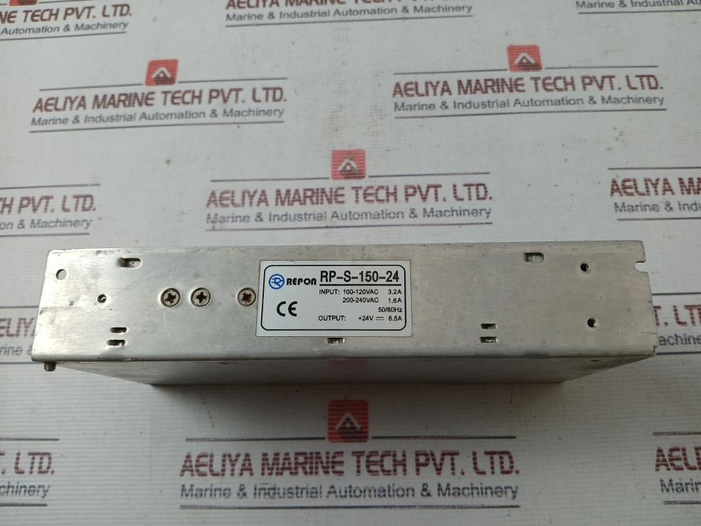 Repon Rp-s-150-24 Power Supply 100-120Vac 3.2A 50/60Hz +24V 6.5A