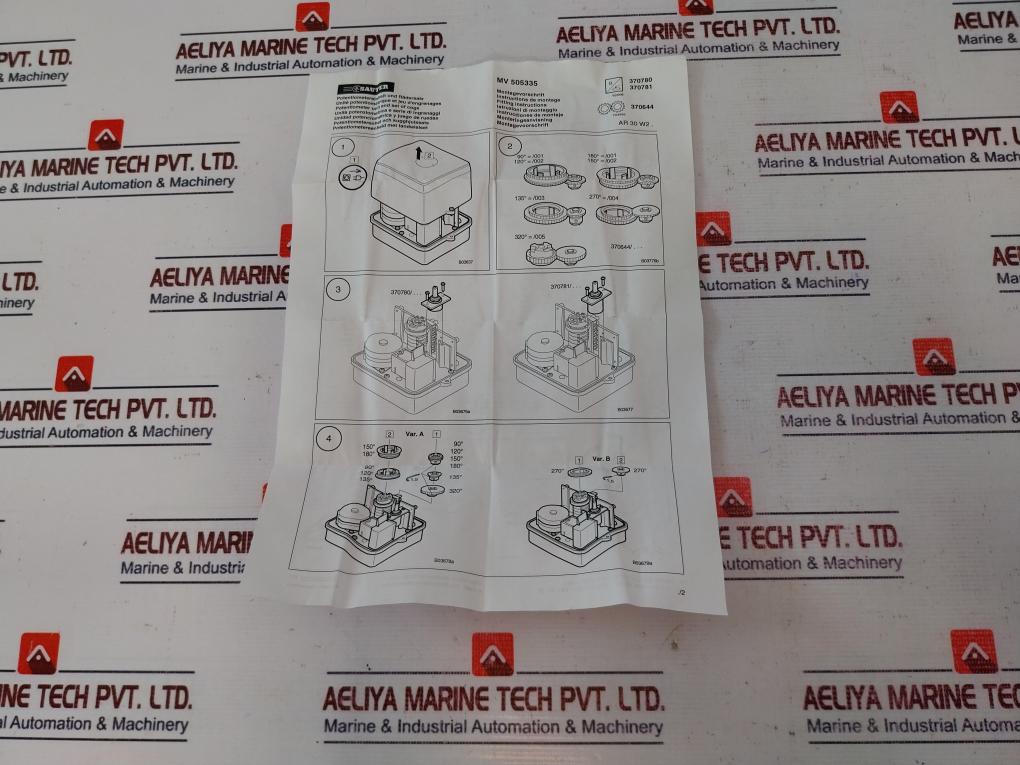 Resenso Pod20ml Ksp101 Potentiometer + Rotating Gear + Sauter Rotation-angle Cog Set