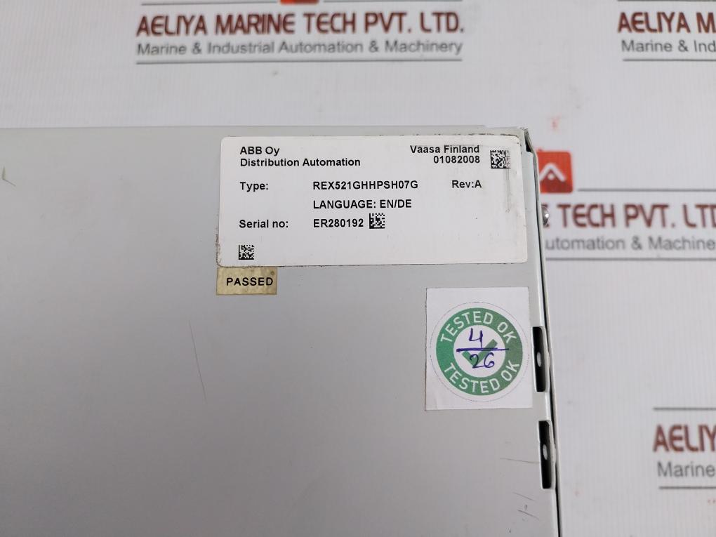 Rex521Ghhpsh07G Motor Protection Relay Abb
