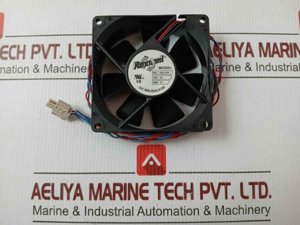 Rexnord Dc Brushless Axial Cooling Fan Rec-8025 A24