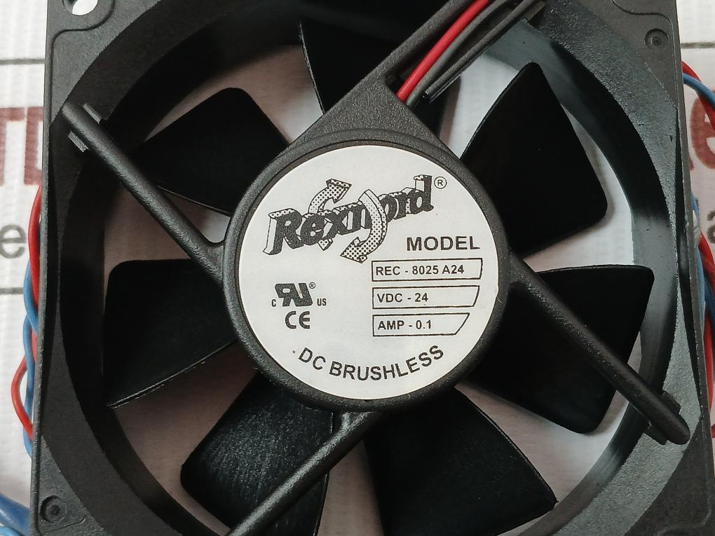 Rexnord Dc Brushless Axial Cooling Fan Rec-8025 A24