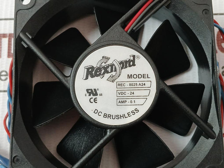 Rexnord Dc Brushless Axial Cooling Fan Rec-8025 A24
