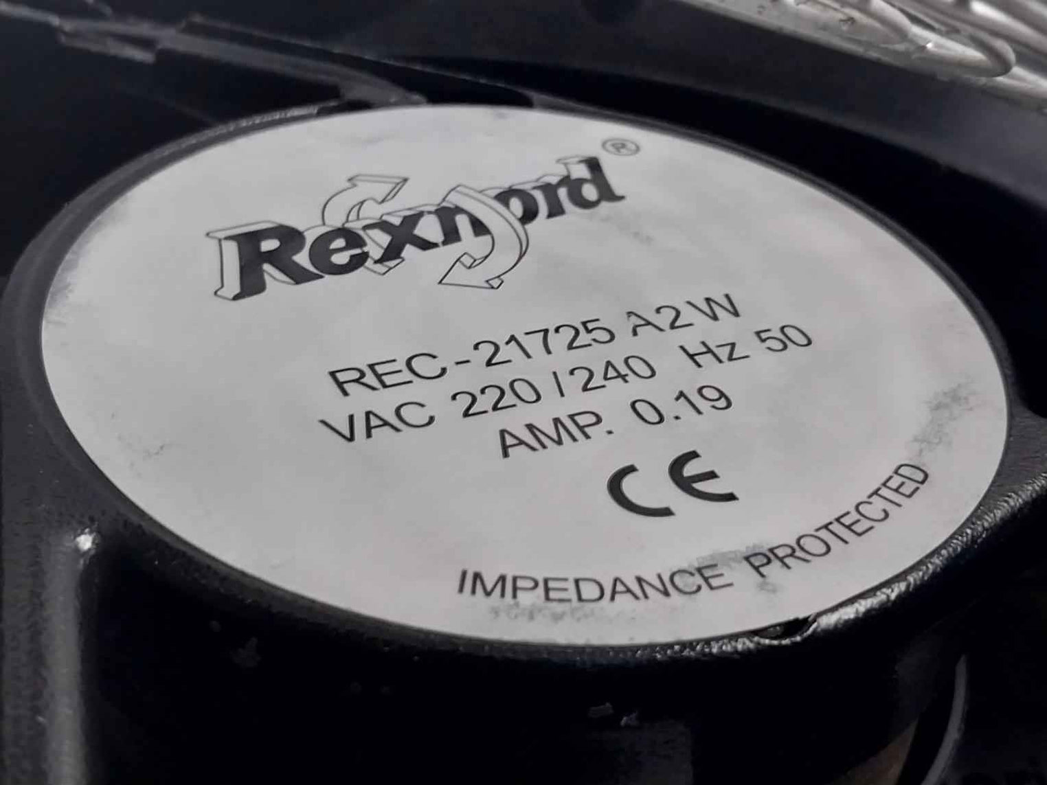 Rexnord Rec-21725 A2 W Impedance Protected Vac 220/240 Hz 50
