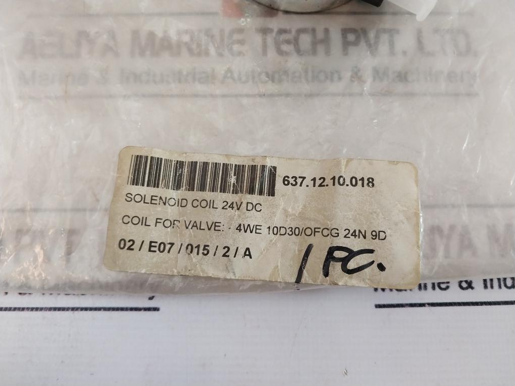 Rexroth 019793 K Solenoid Coil 24vdc 1.45a