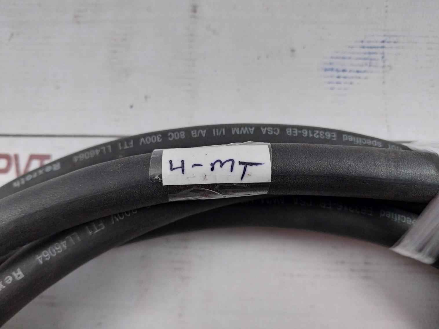 Rexroth 0 608 740 103 Connection Cable S-010-s-a, E63216-eb 4-meter 80C 300V