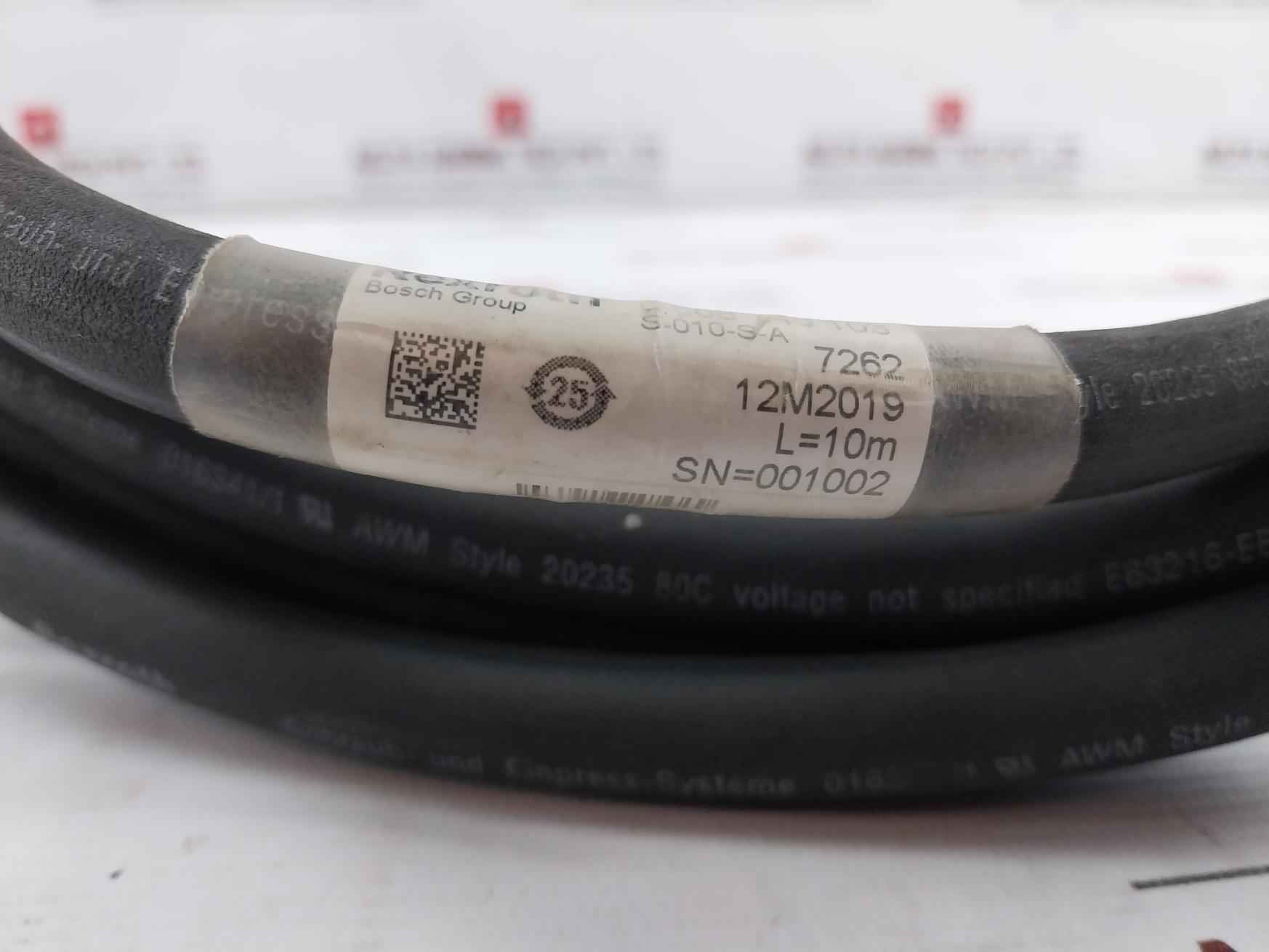 Rexroth 0 608 740 103 Connection Cable S-010-s-a, E63216-eb 4-meter 80C 300V