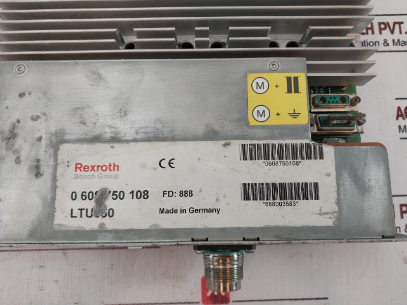 Rexroth 0 608 750 108 3-phase Servo Amplifier Module 330V 10A Dc Rev D