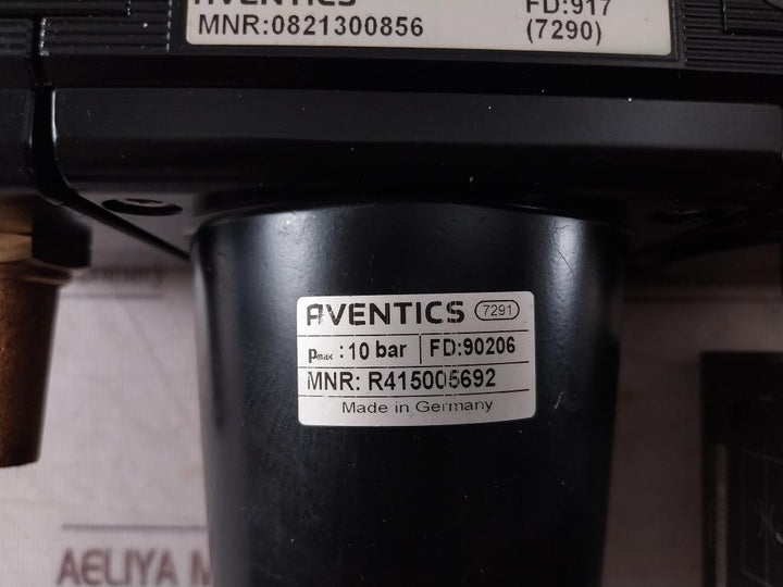 Rexroth 0821 100 103 Pneumatic Control Unit With Valve Regulator Switch 24Vdc