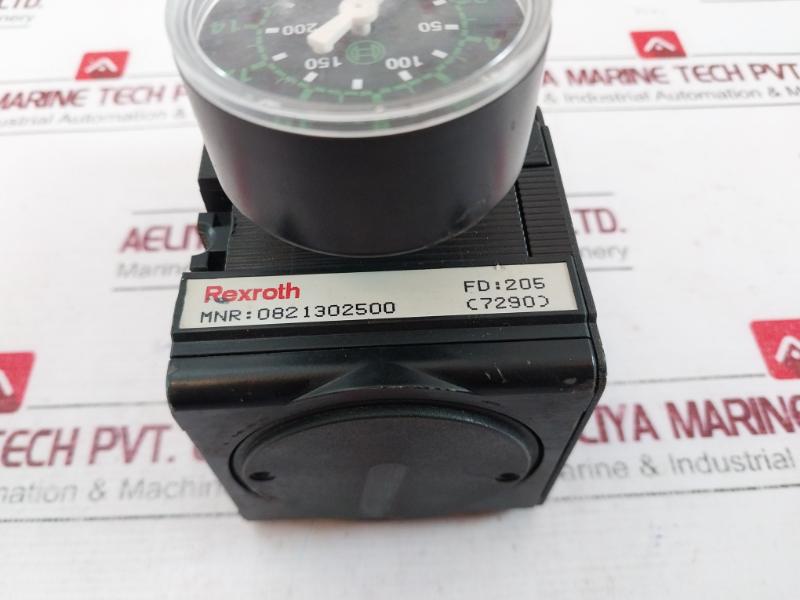 Rexroth 0821302500 Pressure Regulator 0.5-10 Bar 7-145 Psi