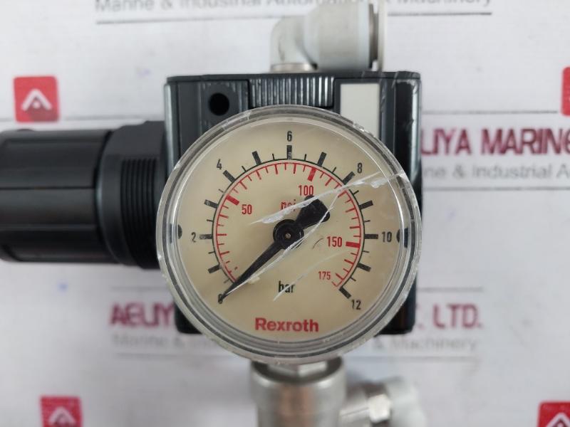 Rexroth 0821302501 Pressure Regulator 0-12 Bar 0-175 Psi