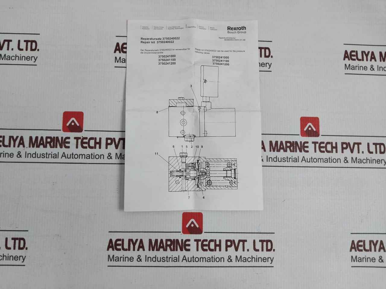 Rexroth 335 379 001 2 Repair Kit For Valve 3750240022 8838900643-raw-001-ab