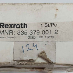 Rexroth 335 379 001 2 Repair Kit For Valve 3750240022 8838900643-raw-001-ab