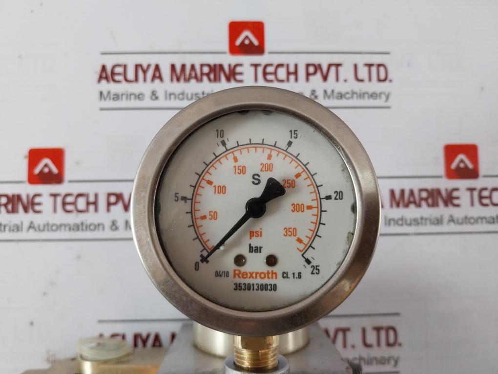 Rexroth 3353791010 Single Pressure Reducing Station With Filter 0-25 Bar 27.08N