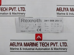 Rexroth 341 058 200 0 Pressure Switch 0,5-10 Bar 30Vdc/250Vac 3A 90 W/400 Va