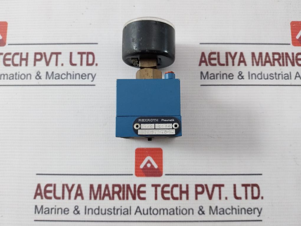 Rexroth 3526010520 Pneumatic Pressure Gauge 0-6 Bar