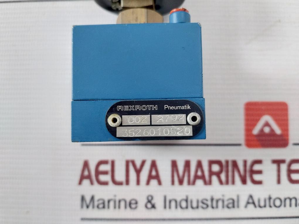 Rexroth 3526010520 Pneumatic Pressure Gauge 0-6 Bar