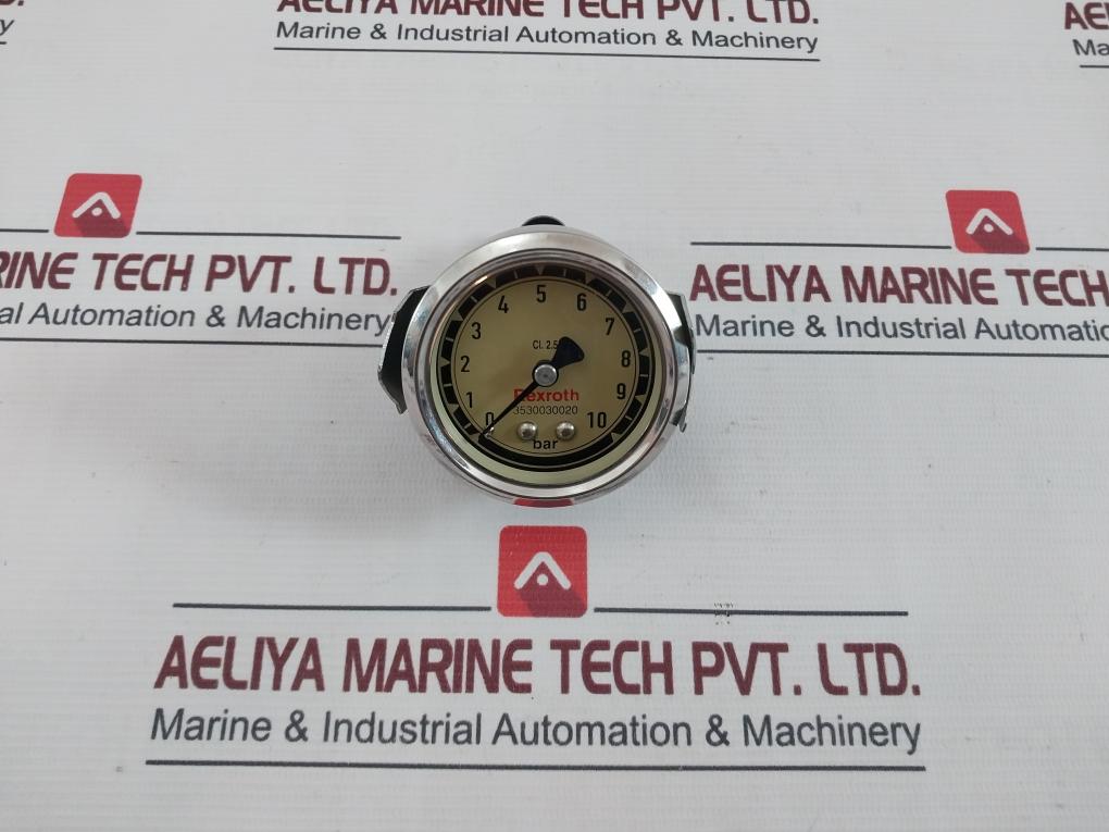 Rexroth 3530030020 Air Pressure Gauge 0-10 Bar Cl.2.5