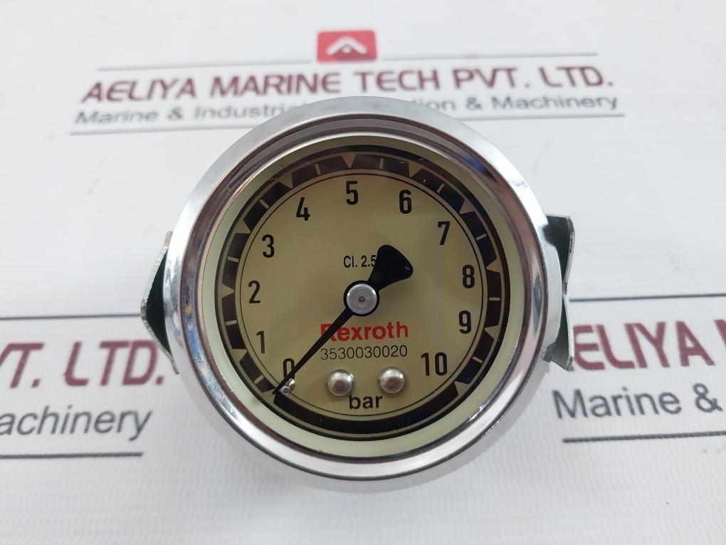 Rexroth 3530030020 Air Pressure Gauge 0-10 Bar Cl.2.5
