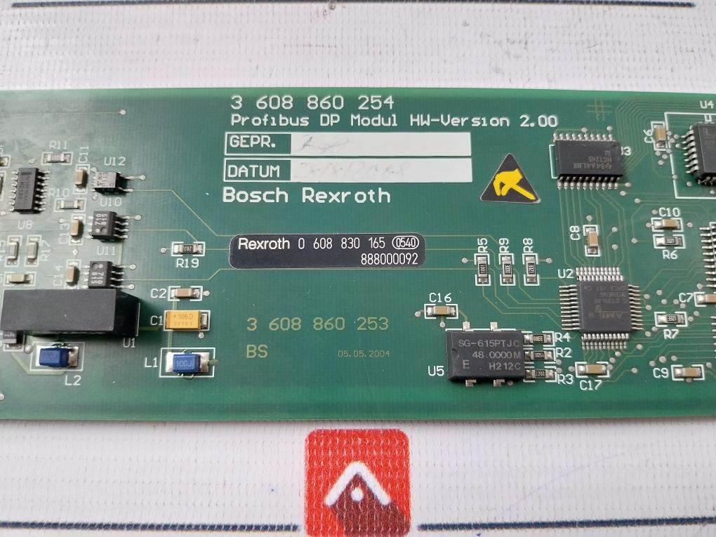 Rexroth 3 608 860 254/0 608 830 165 Profibus Smpdp Dp Module