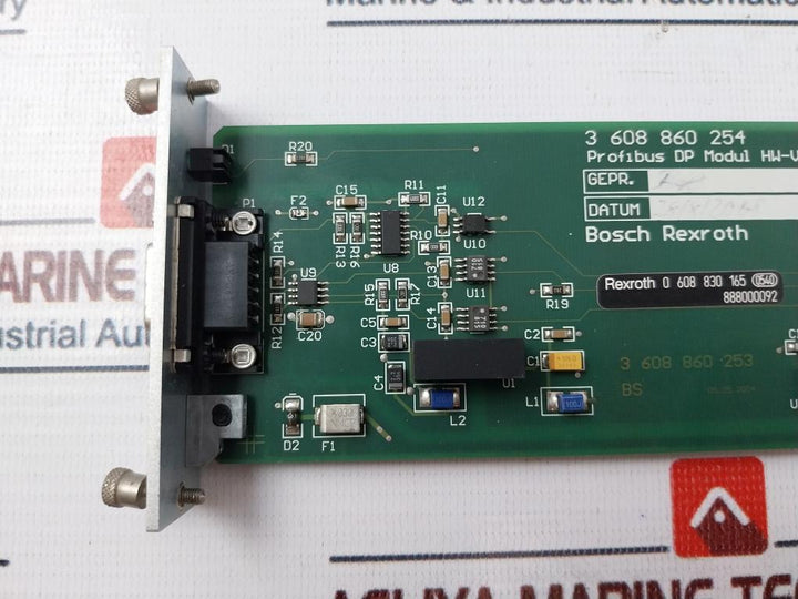 Rexroth 3 608 860 254/0 608 830 165 Profibus Smpdp Dp Module
