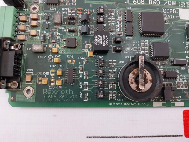 Rexroth 3 608 860 701 Printed Circuit Board 94v 11993120