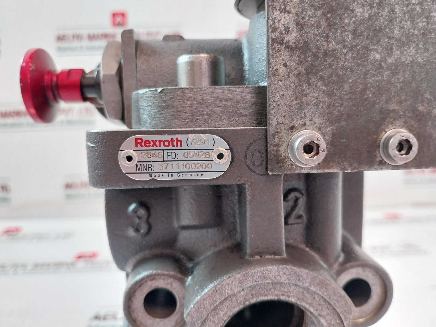 Rexroth 3711100200 Pneumatic 3/2 Way Directional Control Valve 24Vdc Ip65