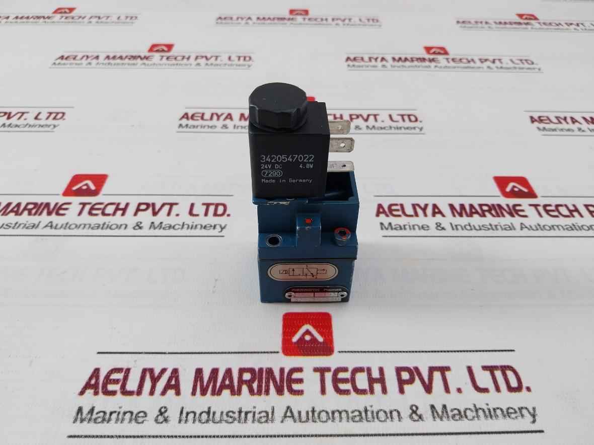 Rexroth 3722250220 Pneumatic Directional Valve 24V Dc 4.8W