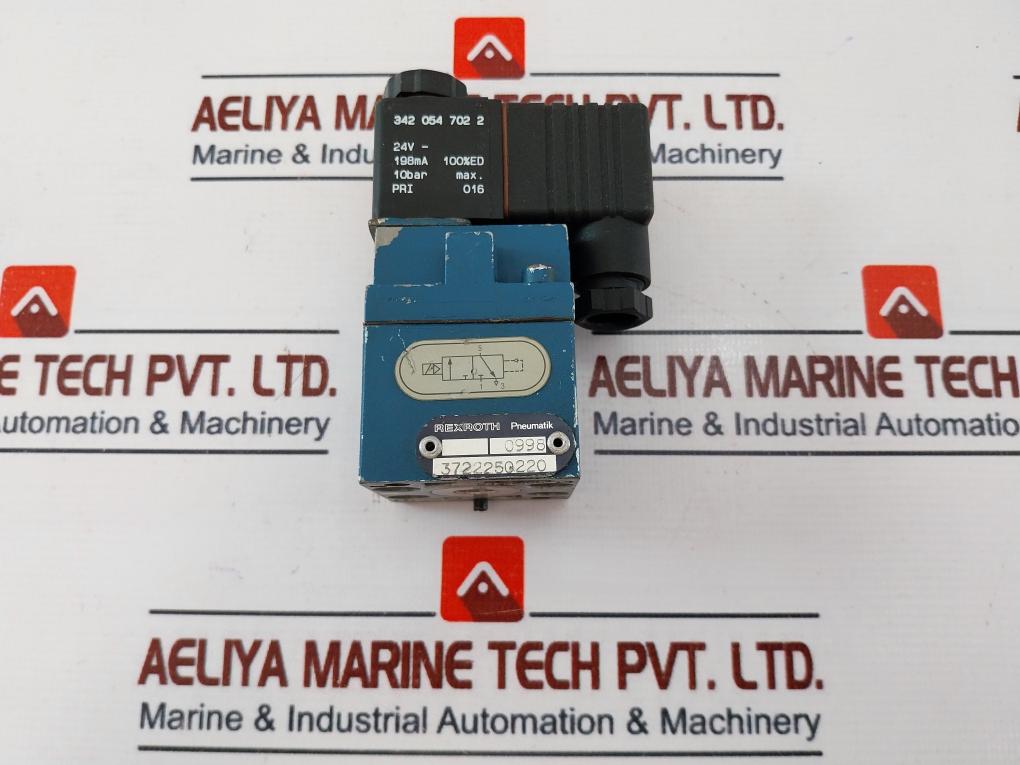Rexroth 3722250220 Pneumatic Directional Valve 0998, 24V