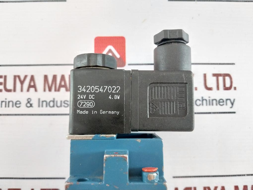 Rexroth 3722250920 Pneumatic Solenoid Valve 4.8W 24Vdc