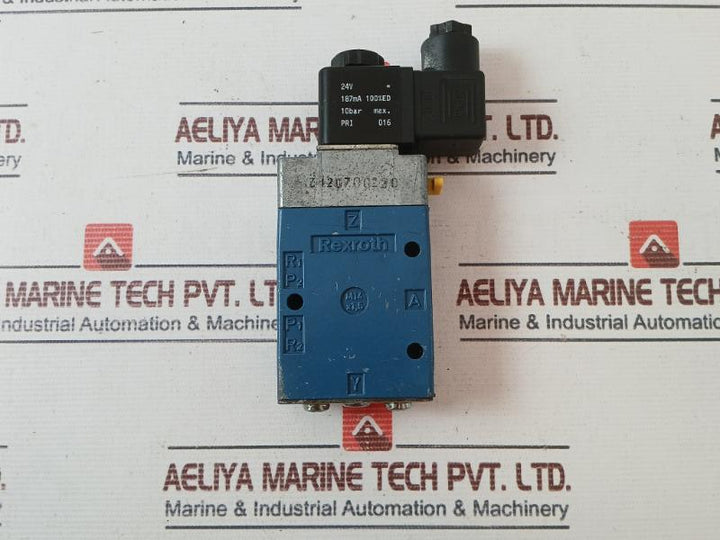 Rexroth 3723522220 Pneumatic & Control Valve 10Bar Max 187Ma 24V