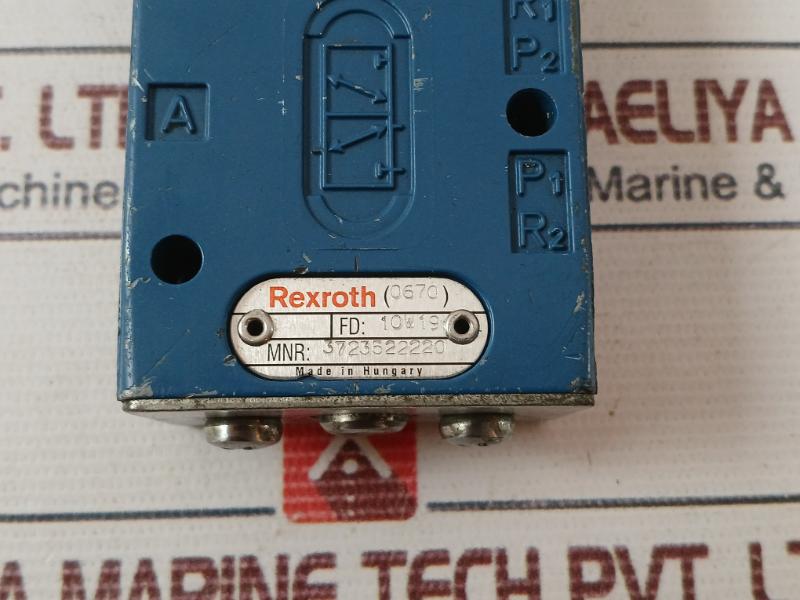 Rexroth 3723522220 Pneumatic & Control Valve 10Bar Max 187Ma 24V