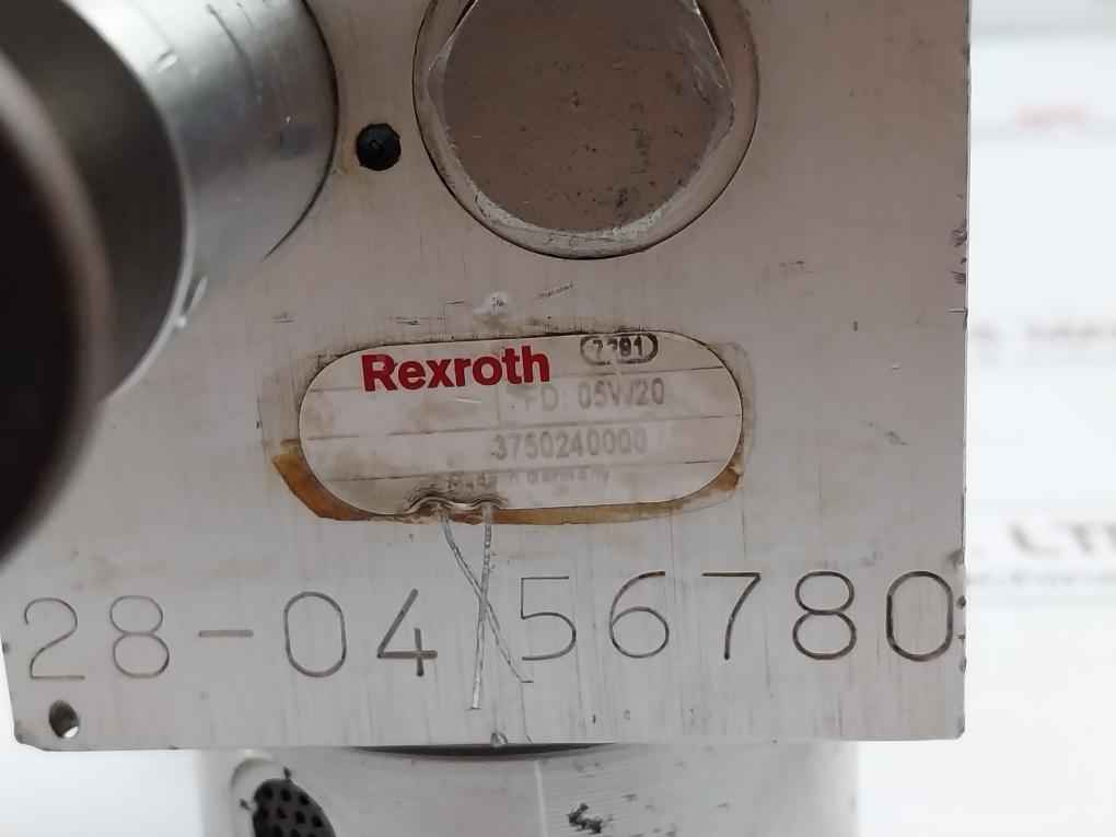 Rexroth 3750240000 Pneumatic Pressure Reducing Valve 0–350 Psi/0–25 Bar
